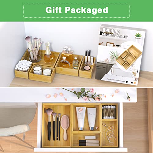 Bamboo Bathroom Drawer Organizer Dividers