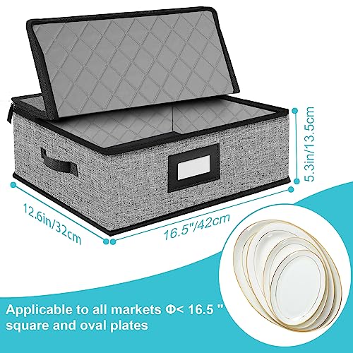 Quilted Platter Storage Case 2PACK (2 Count)