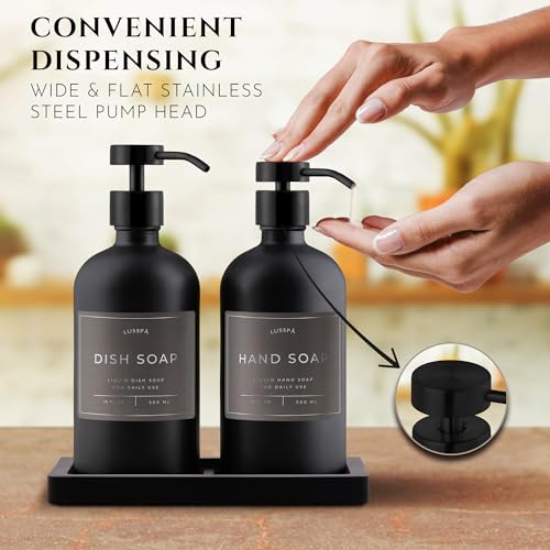 Glass Soap Dispenser Set of 2 (2 Count)