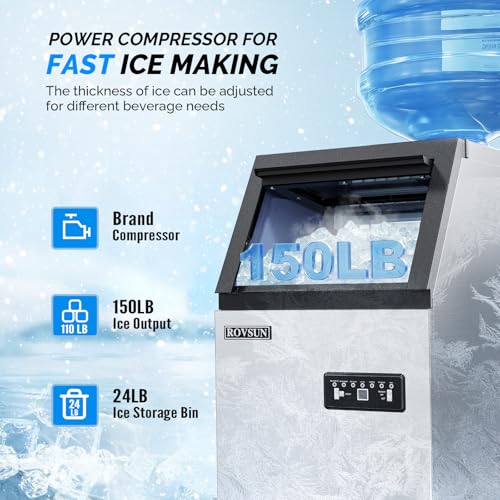Stainless Steel Commercial Ice Maker Machine