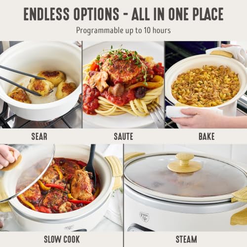 6QT Ceramic Nonstick Slow Cooker