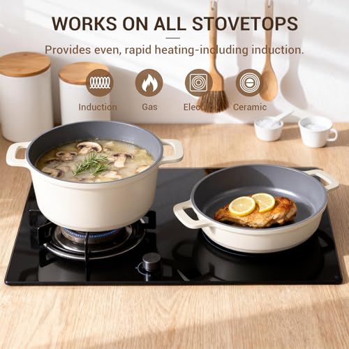 8 Piece Non Stick Stock Pot with Lid