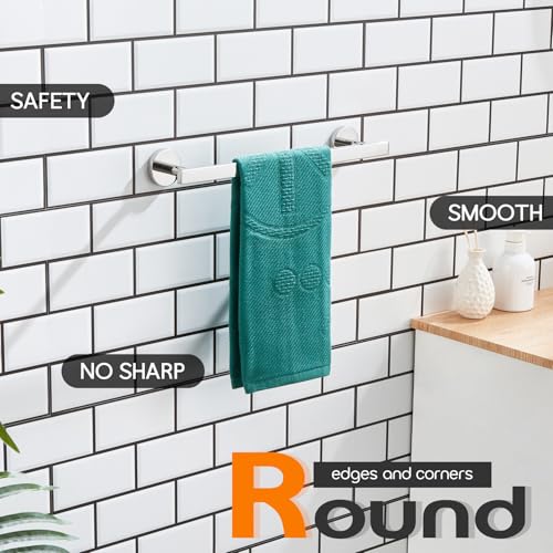 16 Inch Bathroom Towel Bar Bath Towel Rack Kitchen Towel Holder Towel Hanger Wall Mounted SUS304 Stainless Steel Polished Chrome AN4001CH