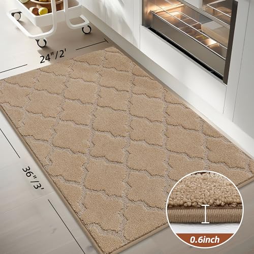 Kitchen Rugs Non Slip Washable 24"x36" (6 Sq Ft)