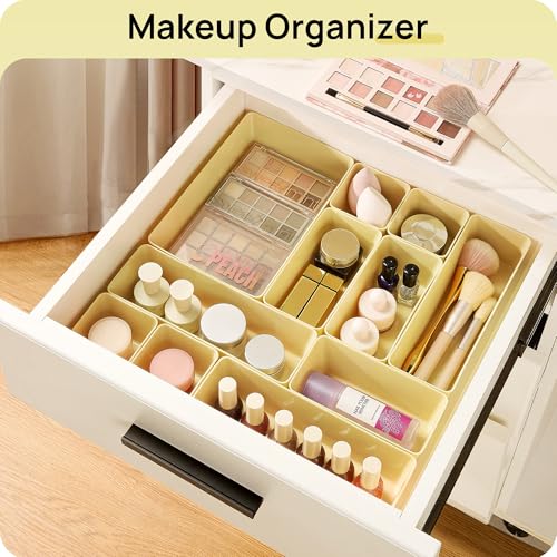 25 Pack Plastic Drawer Organizers with Non (25 Count)