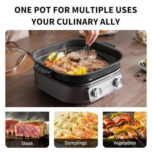 6 Quart Electric Skillet with Grill