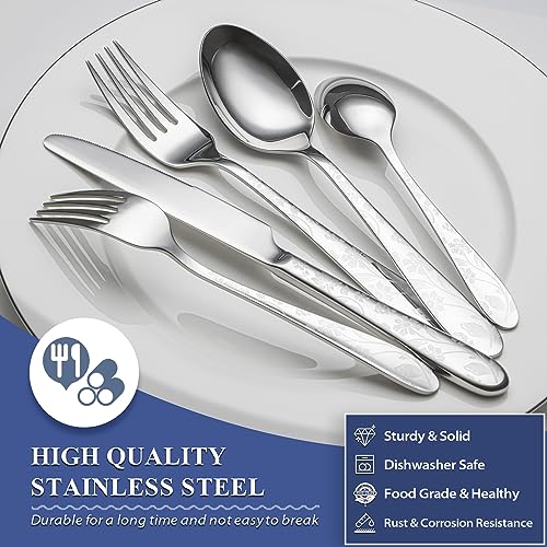 40 Piece Silverware Set Service for 8 (40 Count)