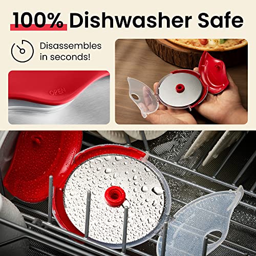 Pizza Cutter Wheel with Protective Blade Cover