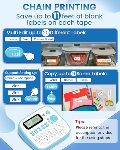 Label Maker Machine with Tape