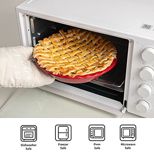 Pie Pan 9 Inch Ceramic Pie Dish (2 Count)