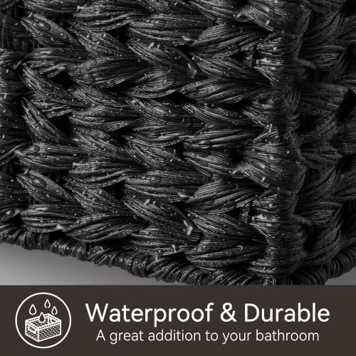 Black Wicker Basket (2 Count)