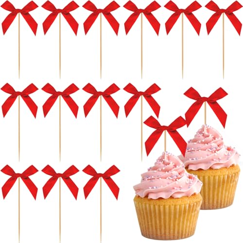 Red Cupcake Toppers (40 Count)