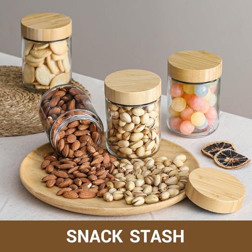 6 pack 16oz Glass jars with Airtight Lids