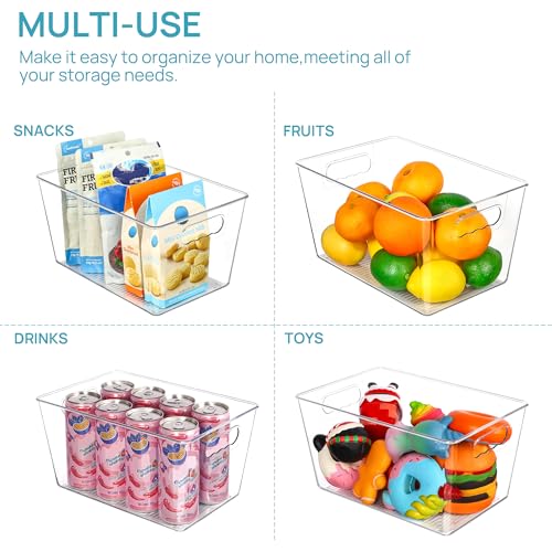 4 Pack Clear Storage Bins (4 Count)