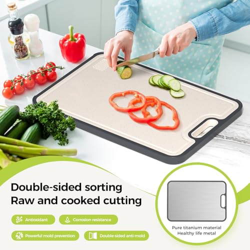 Titanium Cutting Board Double Sided Food Grade