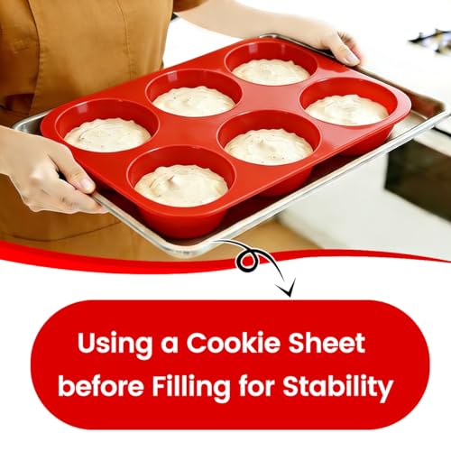 Silicone Muffin Pans for Baking (2 Count)