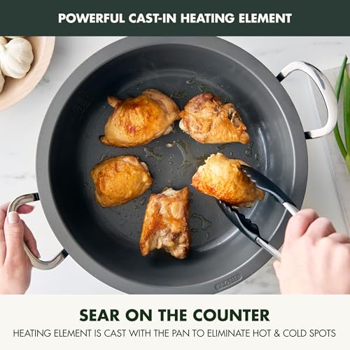 Elite Essential Smart Electric 6QT Skillet Pot