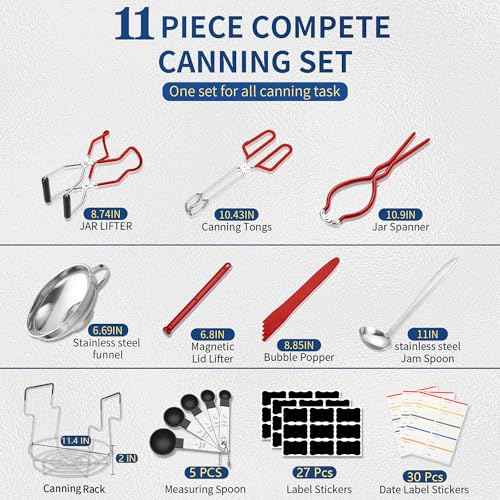 Canning Supplies Starter Kit with Canning Rack
