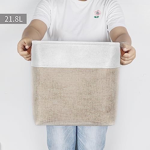 Collapsible Fabric Storage Cubes 11x11 Cube Storage Bins (4 Count)