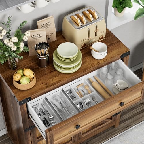 Farmhouse Coffee Bar Cabinet Sideboards