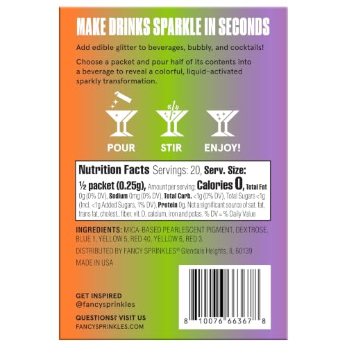 Halloween Mystery Colors Edible Glitter Packets 2 Pack