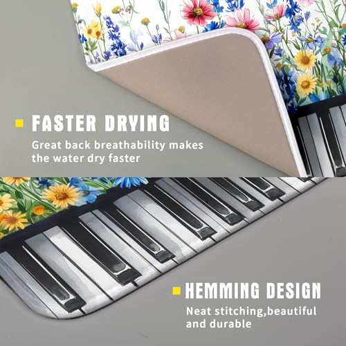 Spring Piano Dish Drying Mat
