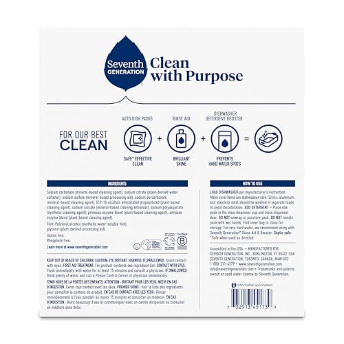 Free & Clear Dishwasher Detergent Packs (72 Count)