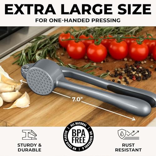 Large Premium Garlic Press Set