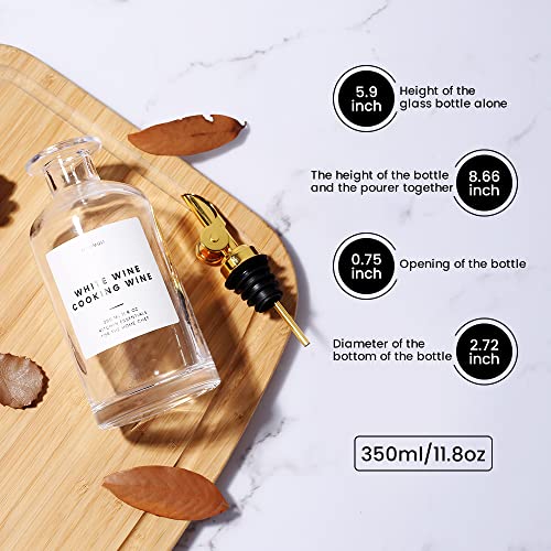Oil and Vinegar Dispenser with Metal Pour Spout (2 Count)
