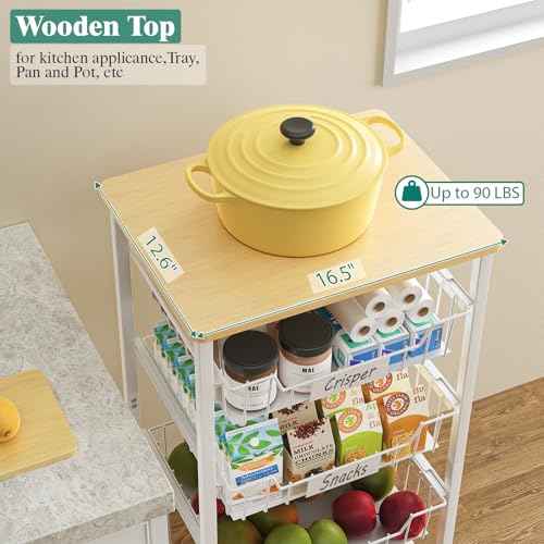Fruit Vegetable Basket for Kitchen Pantry Storage Organizer