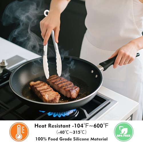 Silicone Serving Tongs for Cooking 9 (3 Count)