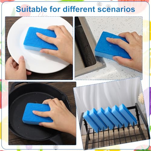 30 Pcs Individually Wrapped Sponges for Airbnb Apartment Blue (50 Count)