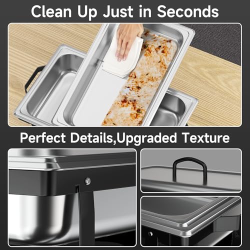 Chafing Dishes for Buffet 4 Pack (4 Count)