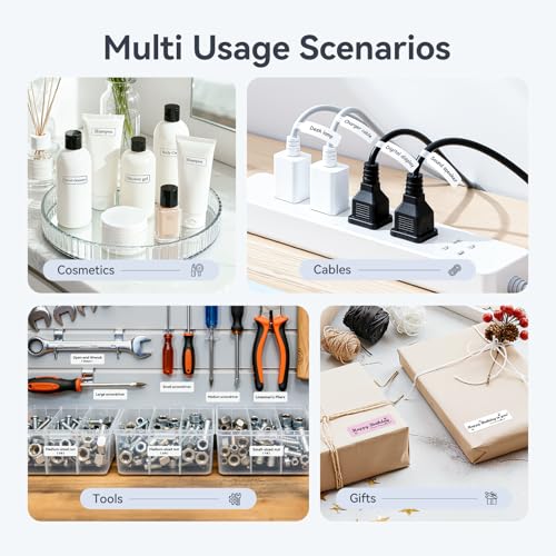 D110 Mini Label Maker Machine with Tape for Home School