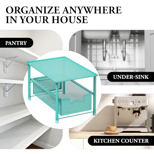 Stackable Under Sink Sliding Basket Drawer