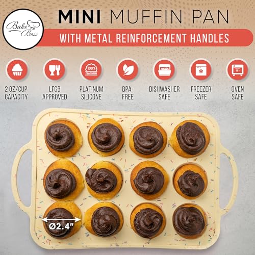 Silicone Mini Muffin Pan 12 Count