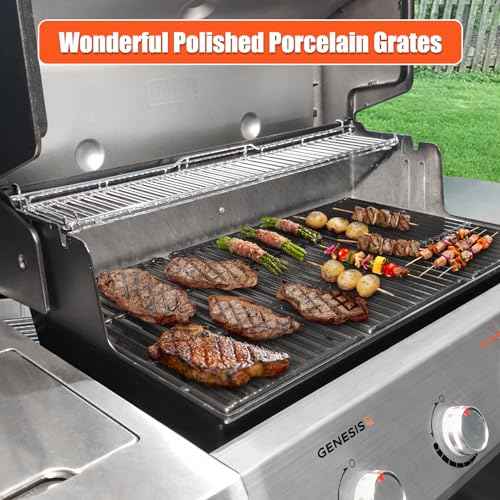 18.7 Inch Cast Iron Grill Grates for Weber Genesis II 400 Series