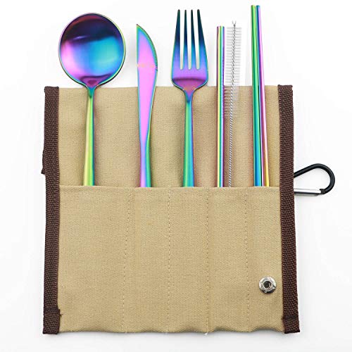 Portable 6 Pieces Flatware Set