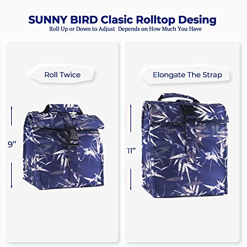 Insulated Lunch Bag Rolltop Lunch Box