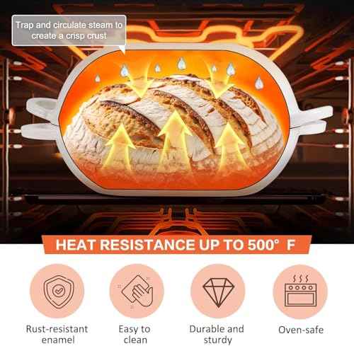 2.5 QT Enameled Cast Iron Sourdough Bread Oven