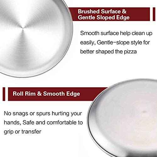 Pizza Pan 12 inch Pizza Pan Stainless Steel Pizza Oven Pan Tray