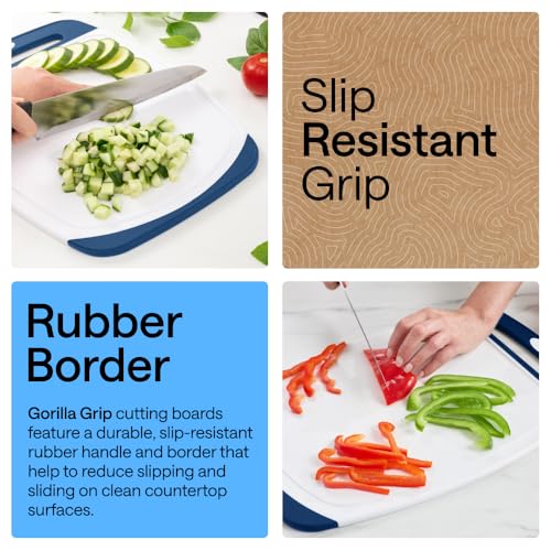 BPA Free Reversible Kitchen Cutting Board (3 Count)