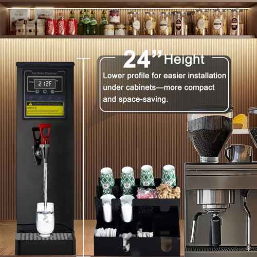 Hot Water Dispenser Commercial Water Boiler Countertop Hot Water Machine Stainless Steel Step