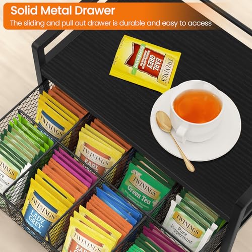 Wood Tea Bag Organizer