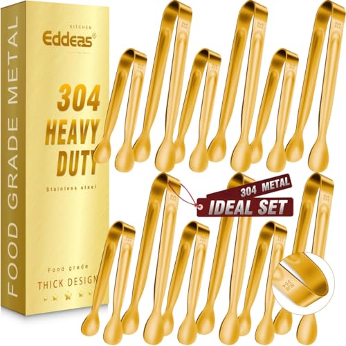 12PCS Mini Tongs For Serving (12 Count)