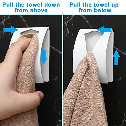 4 Pcs Self Adhesive Kitchen Towel Hook Holder