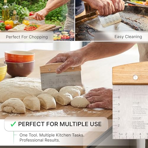 Dough Cutter for Bread and Pizza Dough