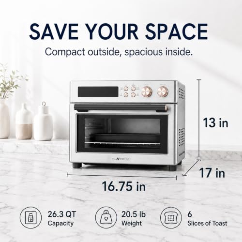 Infrared Heating 26.3 QT Air Fryer Toaster Oven