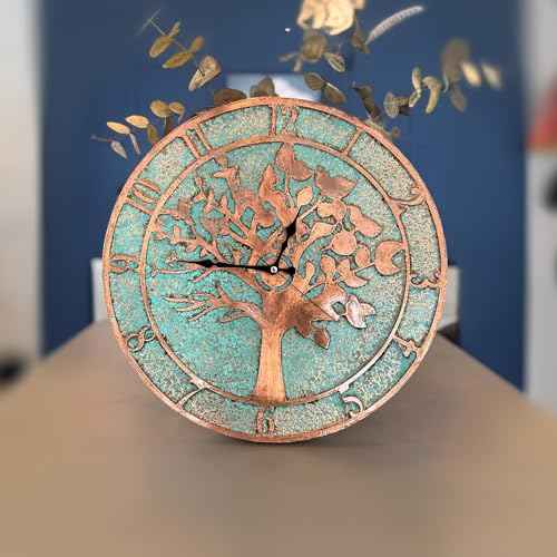 Handmade Copper Wall Clock Artisan Touch in Every Piece