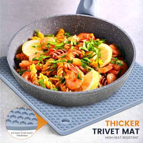 Silicone Trivet Mats 4 Heat Resistant Pot Holders Multipurpose Non